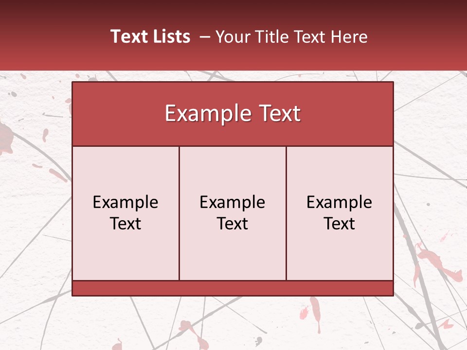 A White Wall With Red Paint Splattered On It PowerPoint Template