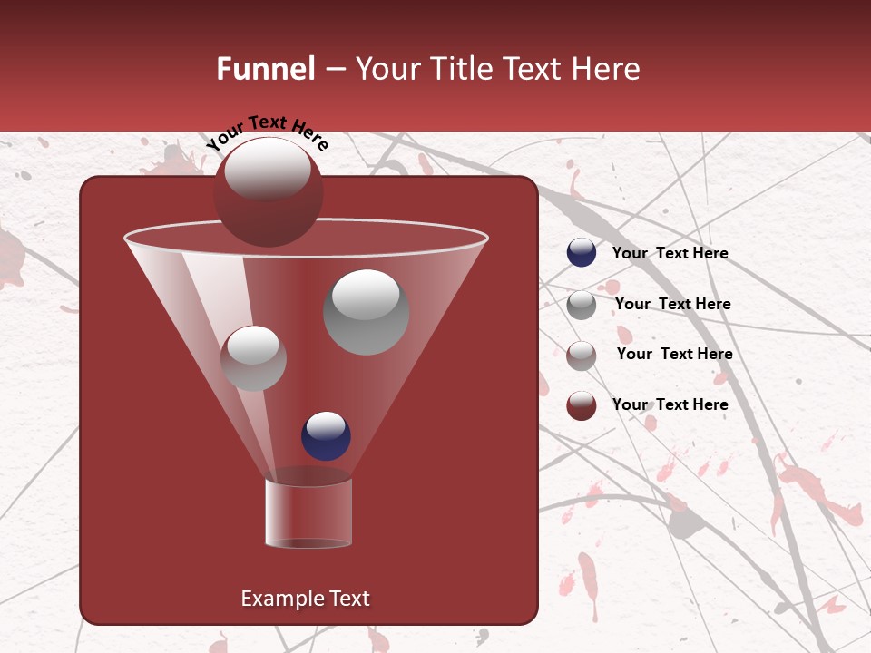 A White Wall With Red Paint Splattered On It PowerPoint Template
