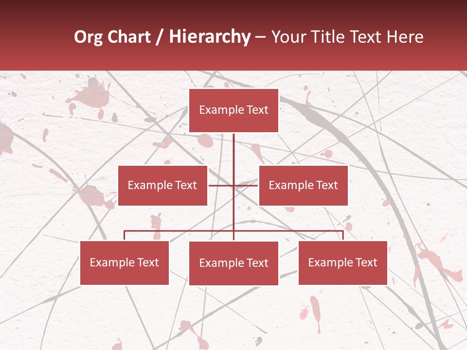 A White Wall With Red Paint Splattered On It PowerPoint Template