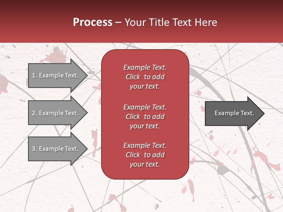 A White Wall With Red Paint Splattered On It PowerPoint Template