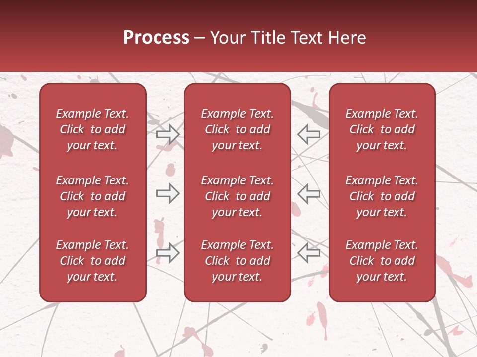A White Wall With Red Paint Splattered On It PowerPoint Template