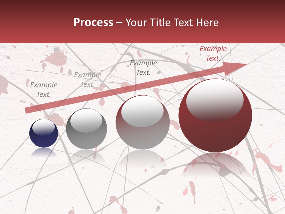 A White Wall With Red Paint Splattered On It PowerPoint Template