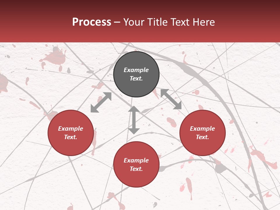 A White Wall With Red Paint Splattered On It PowerPoint Template