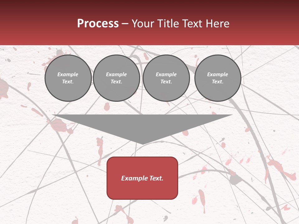 A White Wall With Red Paint Splattered On It PowerPoint Template