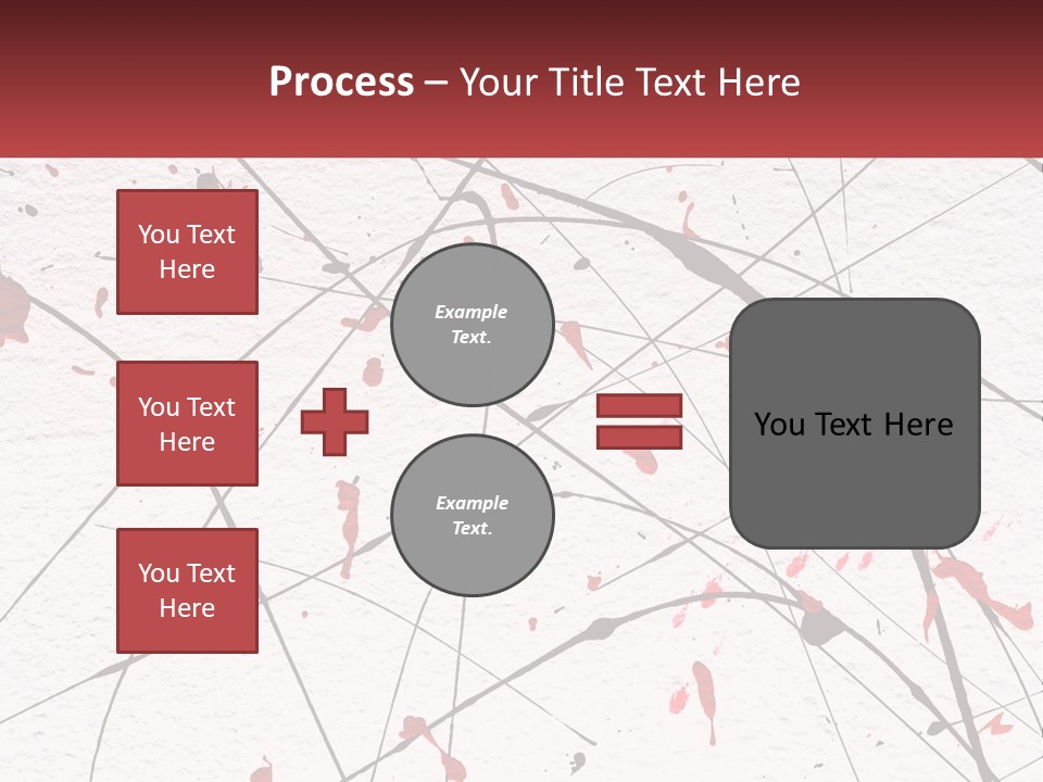 A White Wall With Red Paint Splattered On It PowerPoint Template
