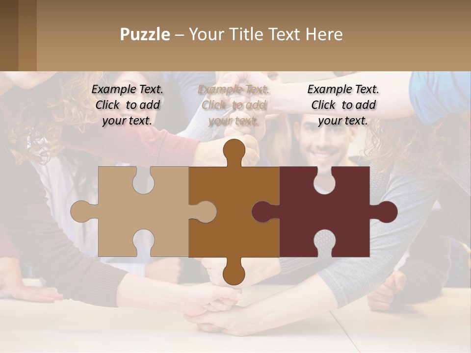 A Group Of People Holding Hands In A Circle PowerPoint Template