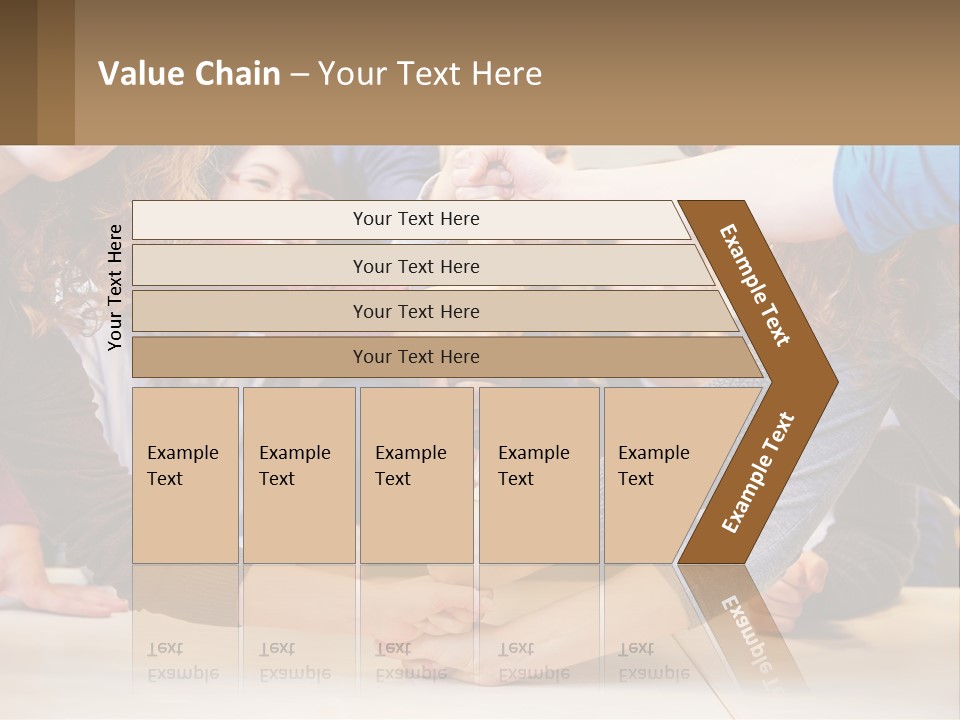 A Group Of People Holding Hands In A Circle PowerPoint Template
