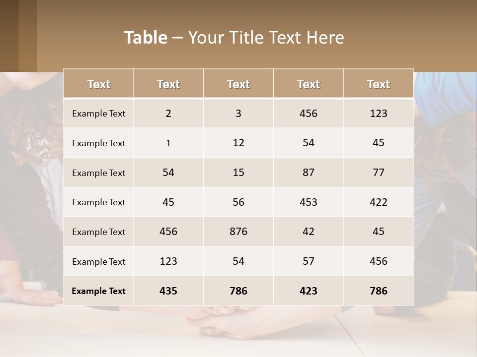 A Group Of People Holding Hands In A Circle PowerPoint Template