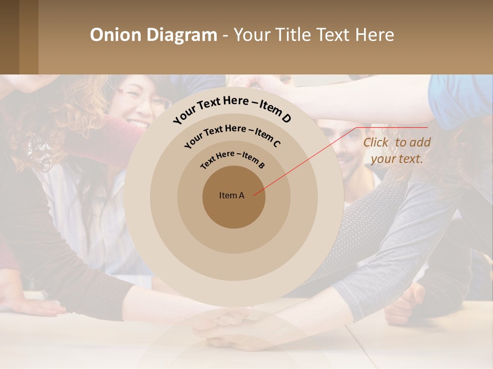 A Group Of People Holding Hands In A Circle PowerPoint Template