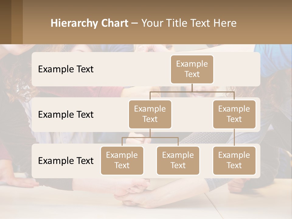 A Group Of People Holding Hands In A Circle PowerPoint Template