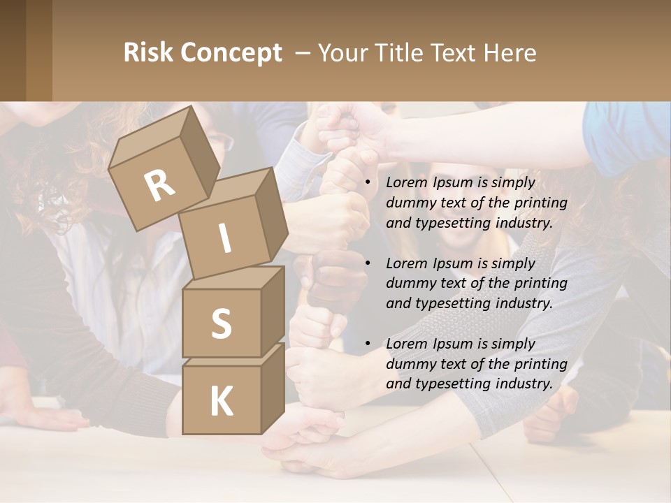 A Group Of People Holding Hands In A Circle PowerPoint Template