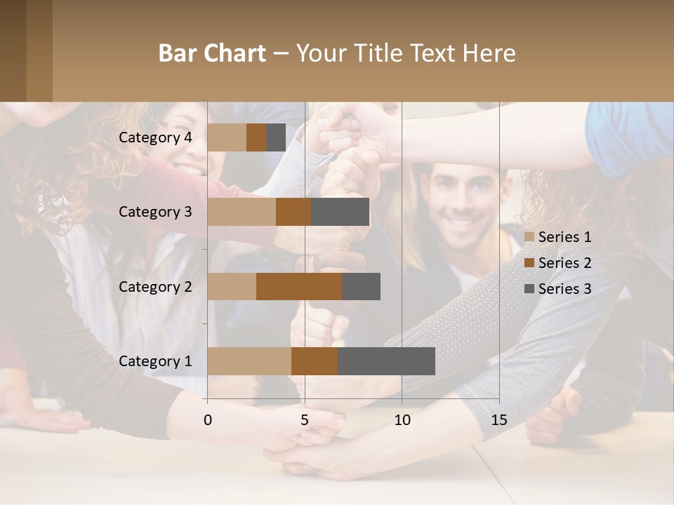 A Group Of People Holding Hands In A Circle PowerPoint Template