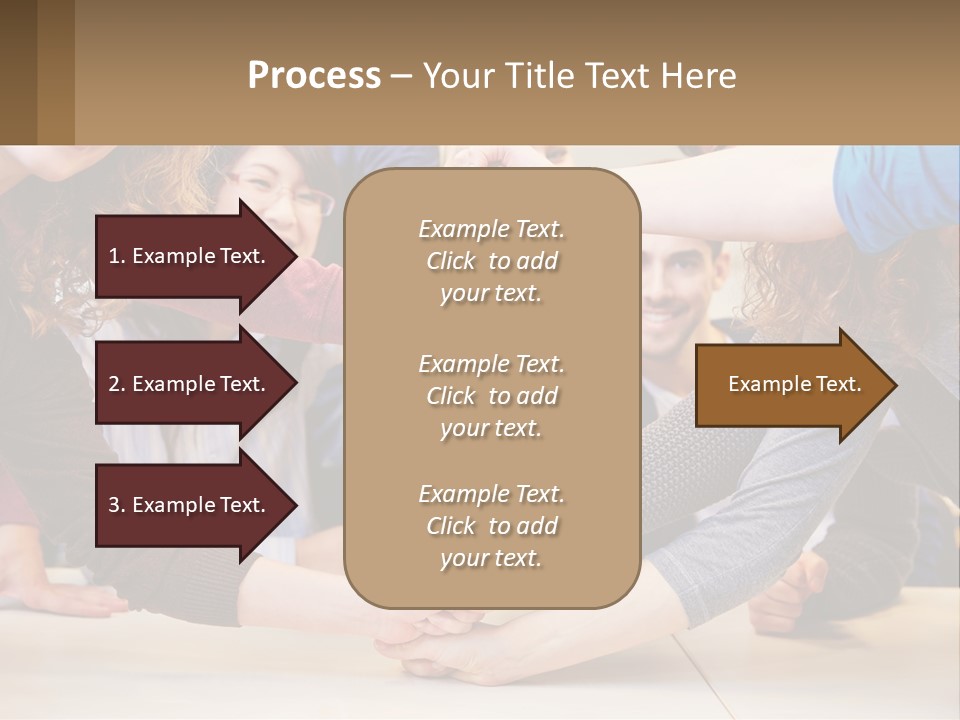 A Group Of People Holding Hands In A Circle PowerPoint Template
