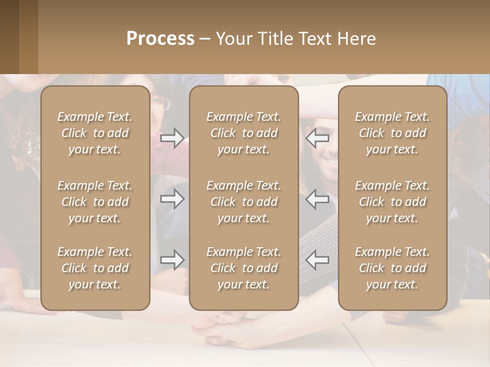 A Group Of People Holding Hands In A Circle PowerPoint Template