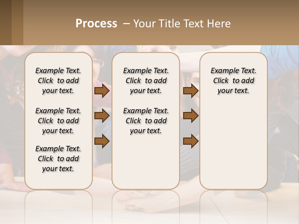 A Group Of People Holding Hands In A Circle PowerPoint Template