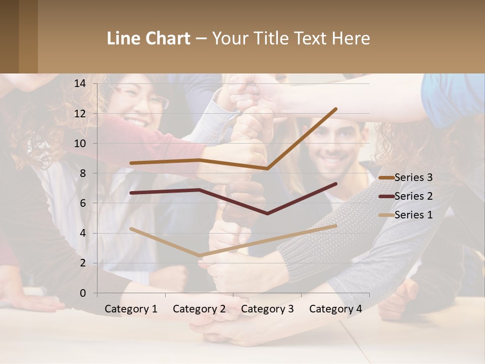 A Group Of People Holding Hands In A Circle PowerPoint Template
