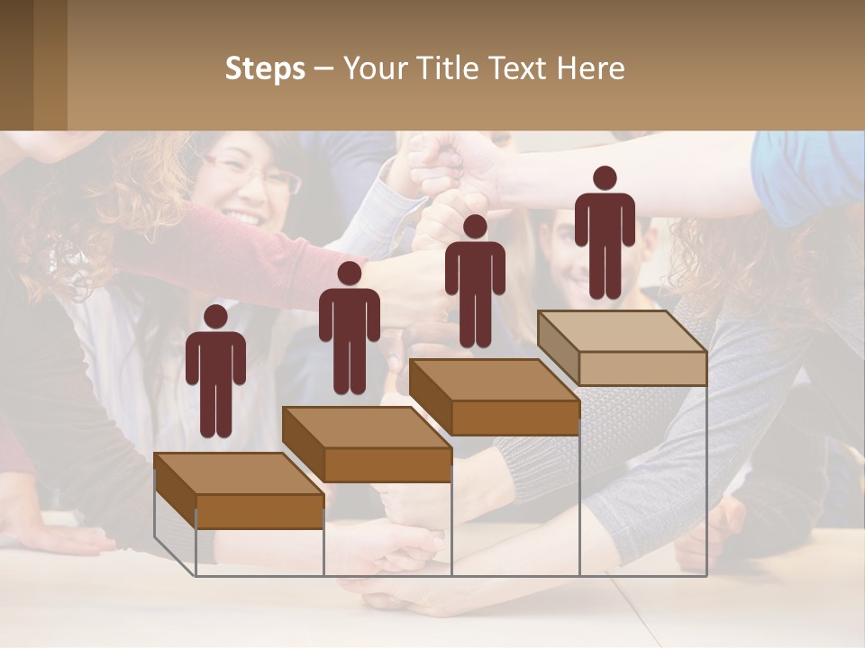 A Group Of People Holding Hands In A Circle PowerPoint Template