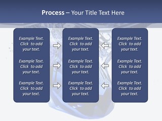 A Blue Diamond In The Water On A White Background PowerPoint Template