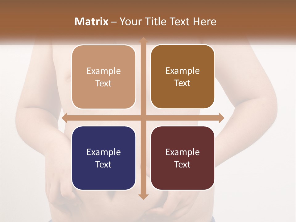 A Man Holding His Stomach With His Hand On His Hip PowerPoint Template