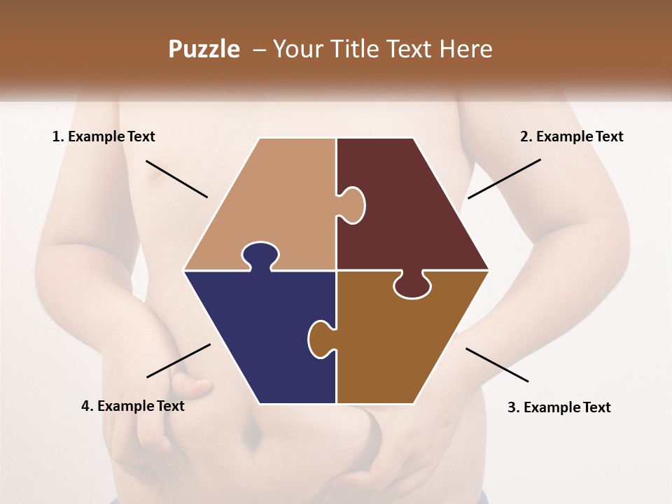 A Man Holding His Stomach With His Hand On His Hip PowerPoint Template