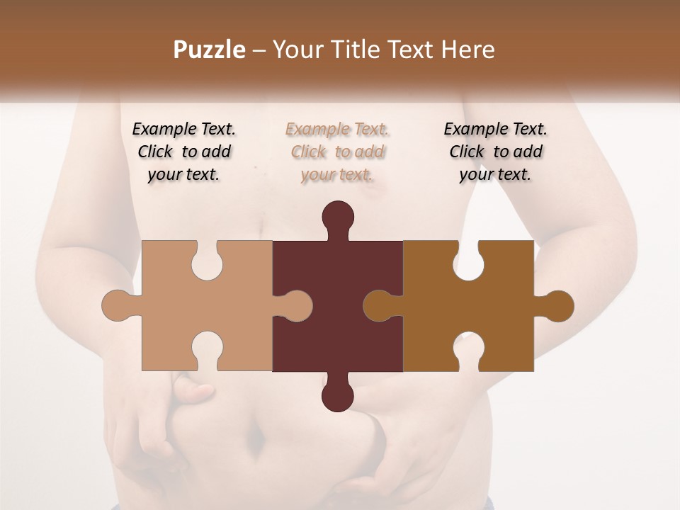 A Man Holding His Stomach With His Hand On His Hip PowerPoint Template