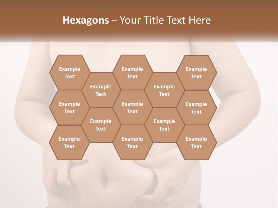 A Man Holding His Stomach With His Hand On His Hip PowerPoint Template