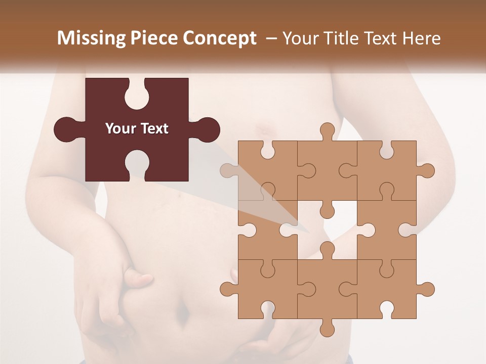 A Man Holding His Stomach With His Hand On His Hip PowerPoint Template