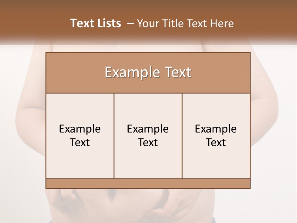 A Man Holding His Stomach With His Hand On His Hip PowerPoint Template