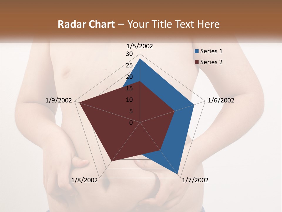 A Man Holding His Stomach With His Hand On His Hip PowerPoint Template