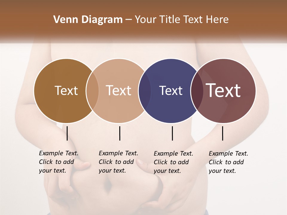 A Man Holding His Stomach With His Hand On His Hip PowerPoint Template