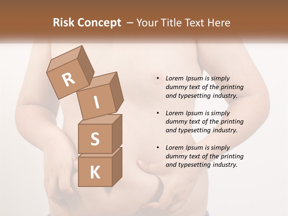 A Man Holding His Stomach With His Hand On His Hip PowerPoint Template