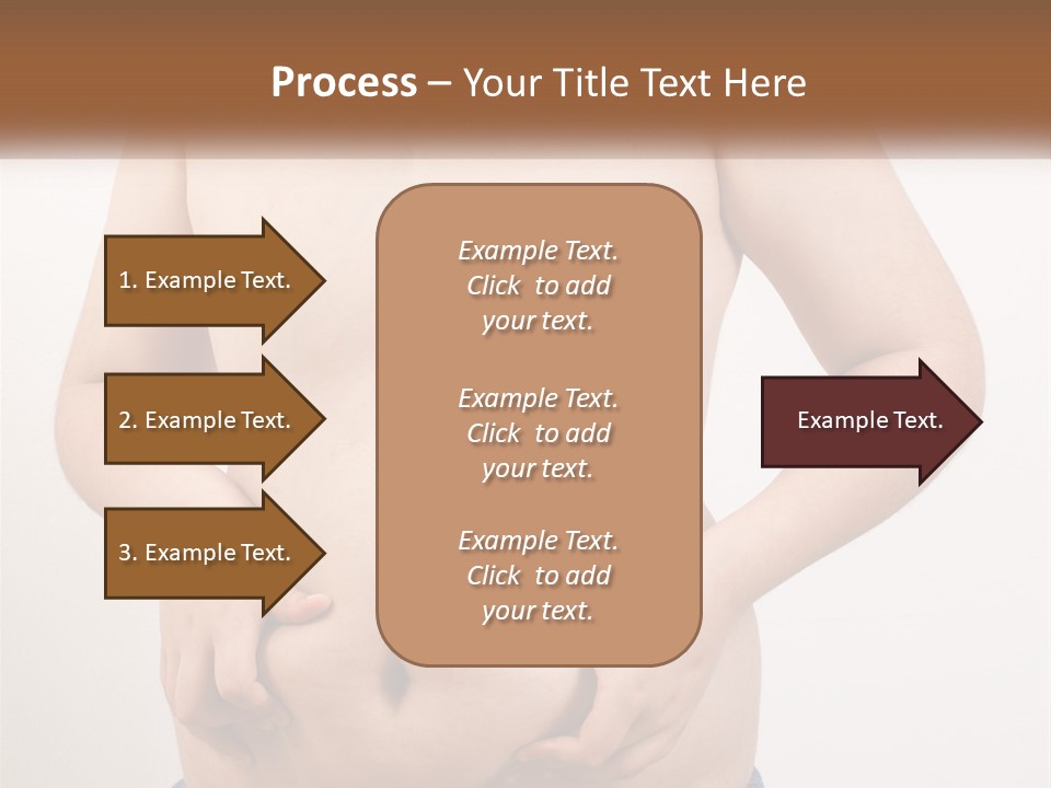 A Man Holding His Stomach With His Hand On His Hip PowerPoint Template