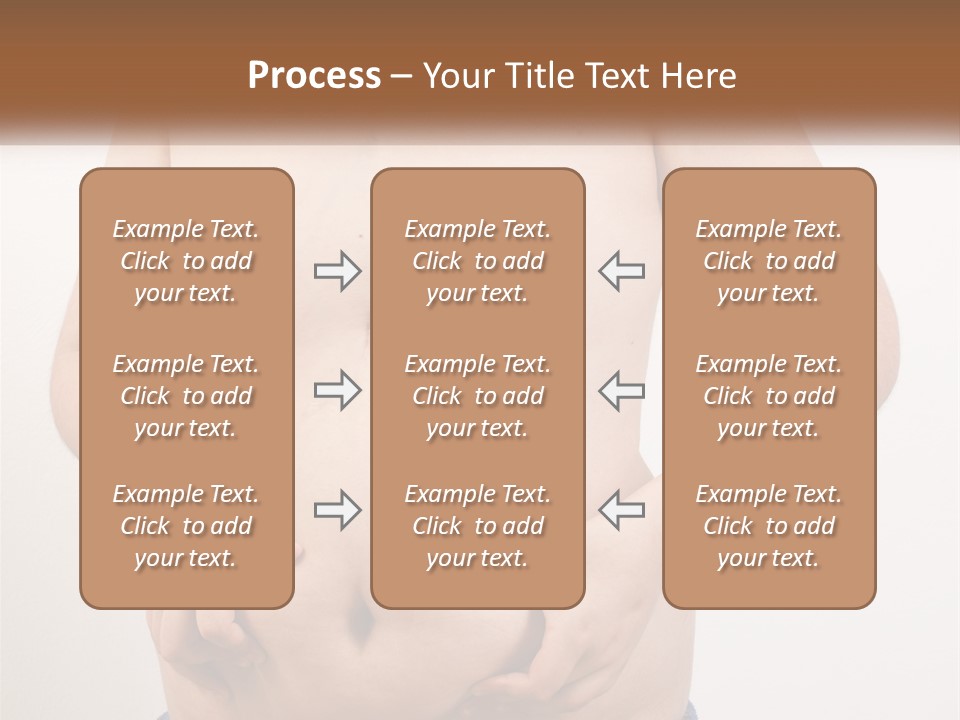A Man Holding His Stomach With His Hand On His Hip PowerPoint Template