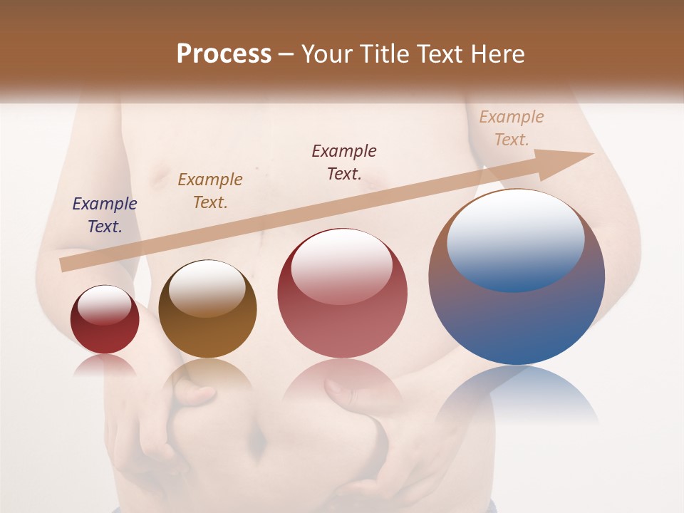 A Man Holding His Stomach With His Hand On His Hip PowerPoint Template