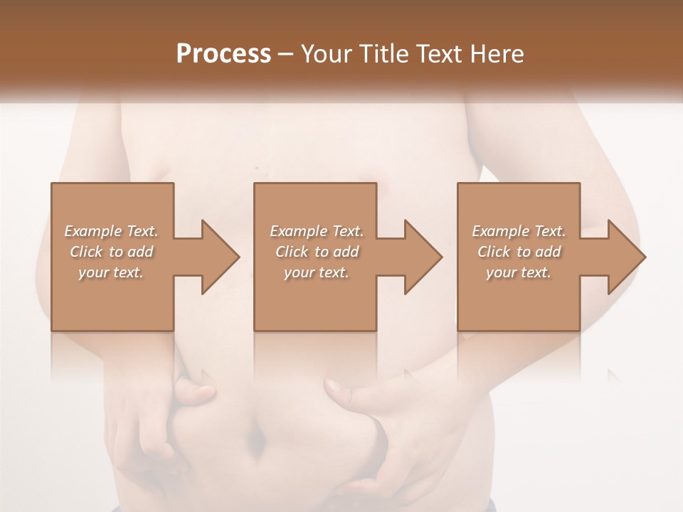 A Man Holding His Stomach With His Hand On His Hip PowerPoint Template