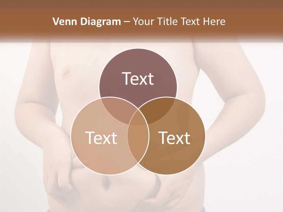 A Man Holding His Stomach With His Hand On His Hip PowerPoint Template