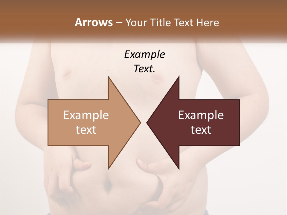 A Man Holding His Stomach With His Hand On His Hip PowerPoint Template