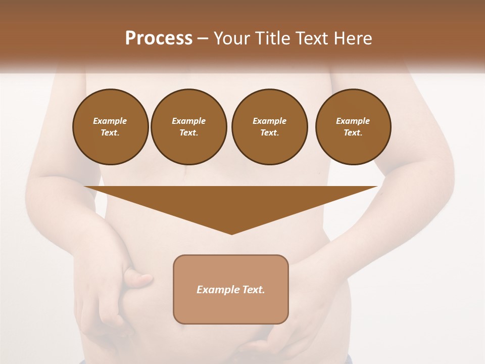 A Man Holding His Stomach With His Hand On His Hip PowerPoint Template