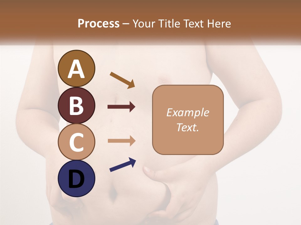 A Man Holding His Stomach With His Hand On His Hip PowerPoint Template