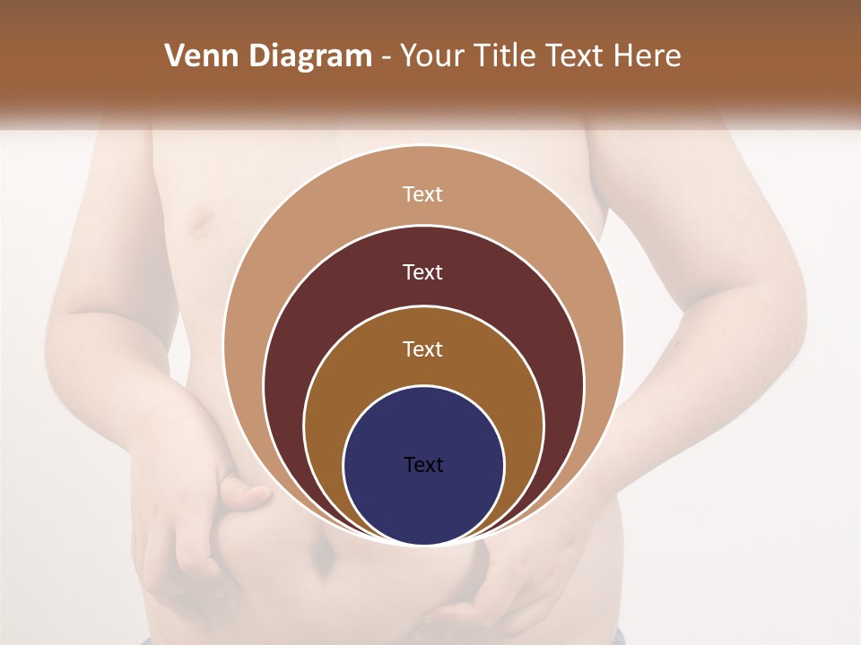 A Man Holding His Stomach With His Hand On His Hip PowerPoint Template