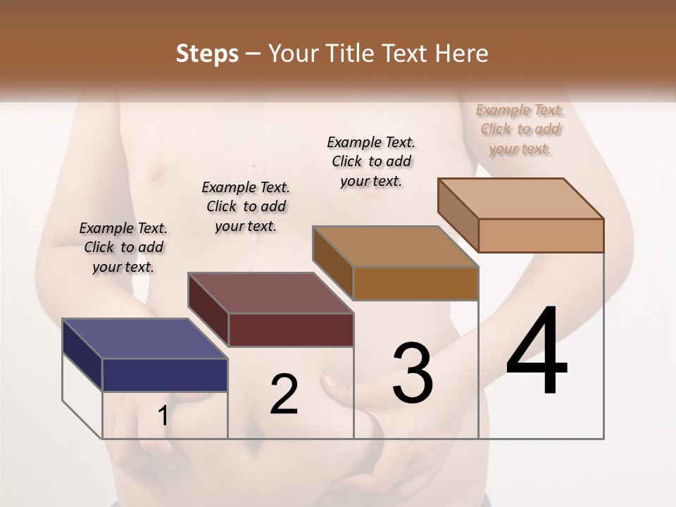 A Man Holding His Stomach With His Hand On His Hip PowerPoint Template