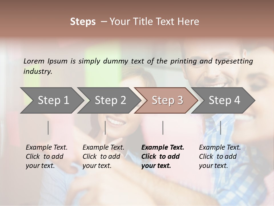 A Man And Woman Are Looking At Sticky Notes PowerPoint Template