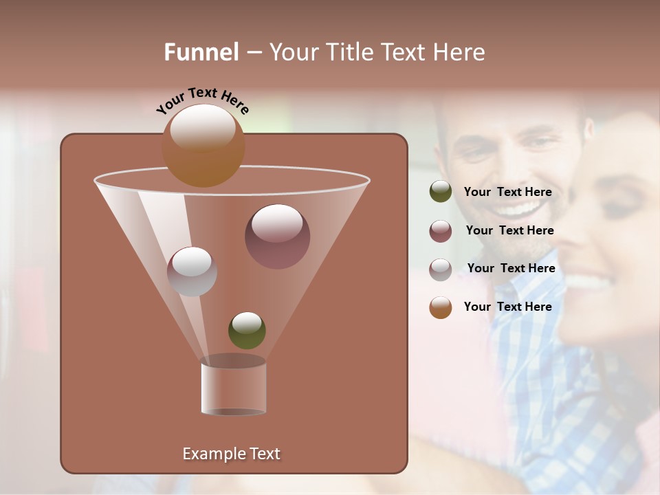 A Man And Woman Are Looking At Sticky Notes PowerPoint Template