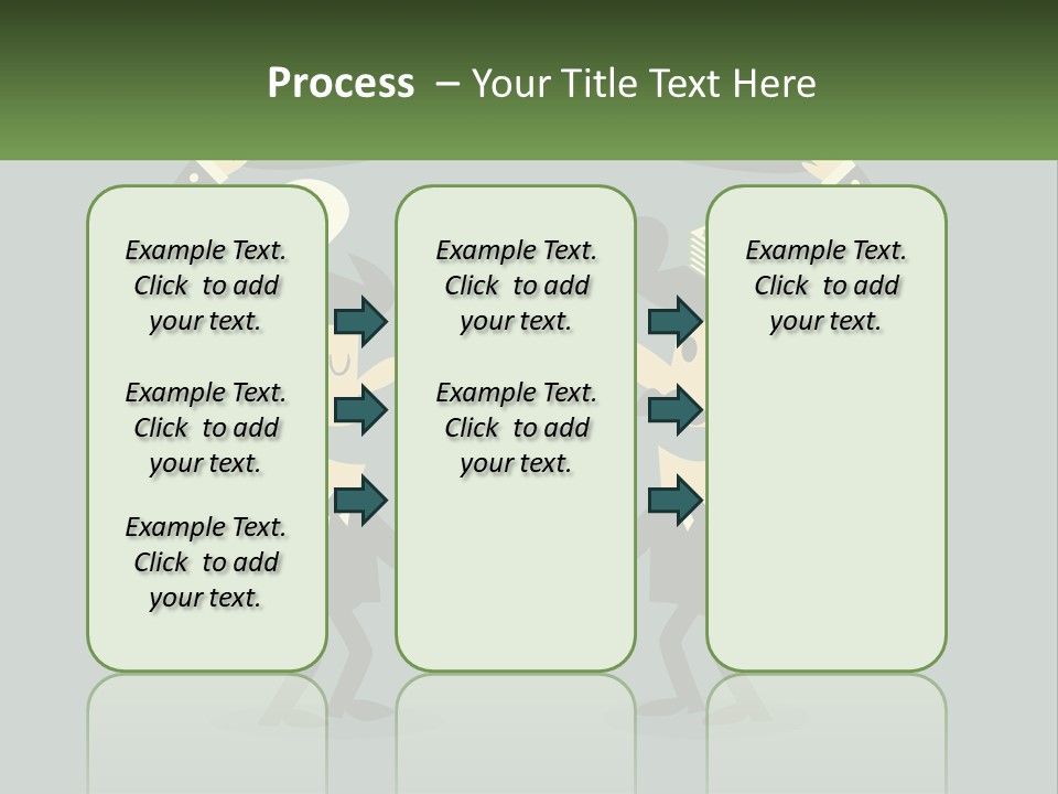 Two Businessmen Shaking Hands With A Light Bulb Above Them PowerPoint Template