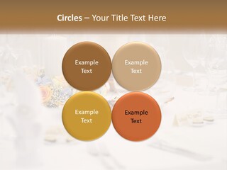 A White Table Topped With A Plate Of Food And Wine Glasses PowerPoint Template