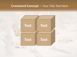 A White Table Topped With A Plate Of Food And Wine Glasses PowerPoint Template