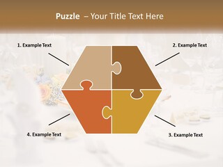 A White Table Topped With A Plate Of Food And Wine Glasses PowerPoint Template