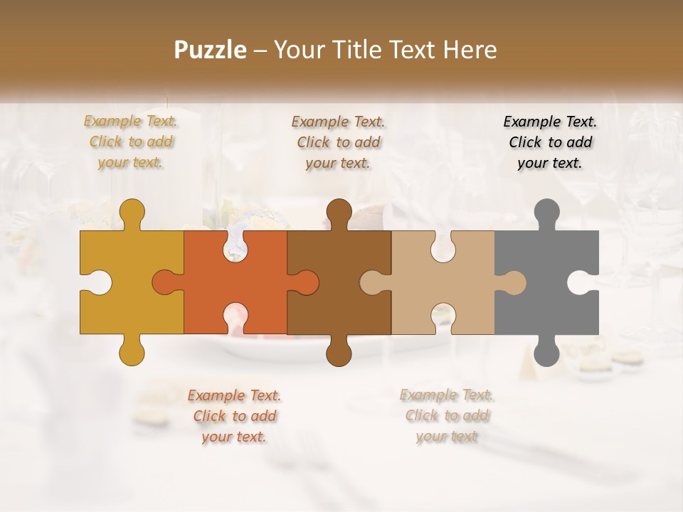 A White Table Topped With A Plate Of Food And Wine Glasses PowerPoint Template