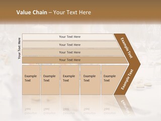 A White Table Topped With A Plate Of Food And Wine Glasses PowerPoint Template