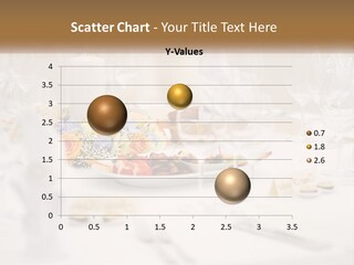 A White Table Topped With A Plate Of Food And Wine Glasses PowerPoint Template